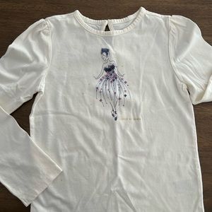 Janie and Jack long sleeves top for girls size 8